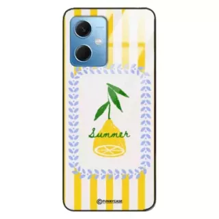 Etui Black Case Glass Dolce Vita do XIAOMI REDMI NOTE 12 5G Cytryna Lato Wakacje Summer Słońce ST_DOC139