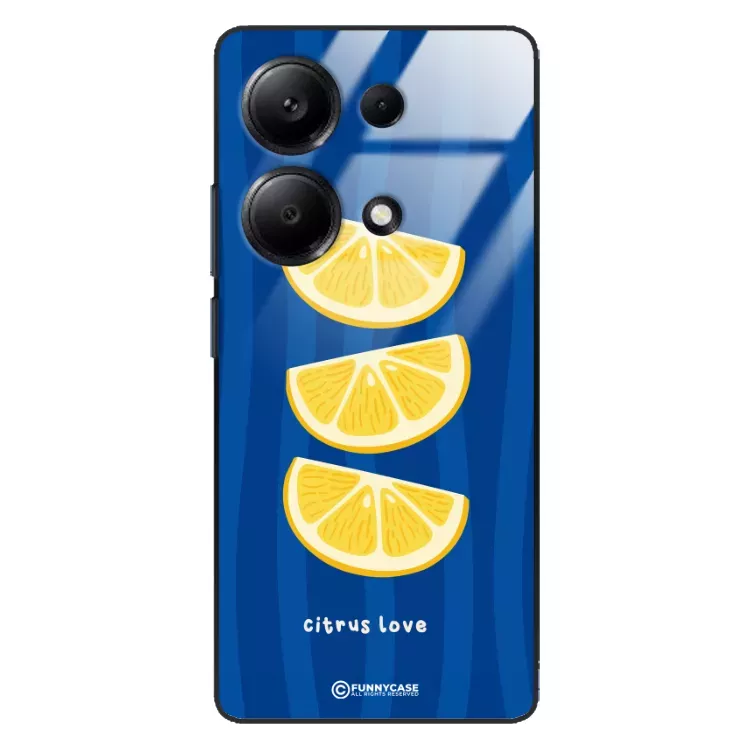 Etui Black Case Glass Dolce Vita do XIAOMI REDMI NOTE 13 PRO Cytryny Owoce Lato Wakacje Cytrusy ST_DOC104