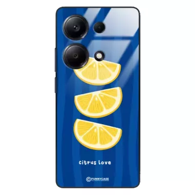 Etui Black Case Glass Dolce Vita do XIAOMI REDMI NOTE 13 PRO Cytryny Owoce Lato Wakacje Cytrusy ST_DOC104