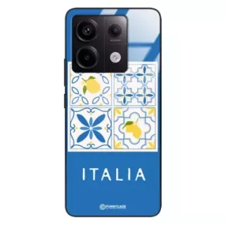 Etui Black Case Glass Dolce Vita do XIAOMI REDMI NOTE 13 PRO 5G Włochy Italia Cytryny Kafelki Wakacje ST_DOC132
