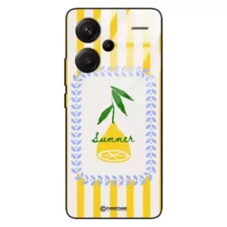 Etui Black Case Glass Dolce Vita do XIAOMI REDMI NOTE 13 PRO PLUS Cytryna Lato Wakacje Summer Słońce ST_DOC139