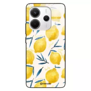 Etui Black Case Glass Dolce Vita do XIAOMI REDMI NOTE 14 4G Cytryny Lato Owoce Wakacje Słońce ST_DOC145