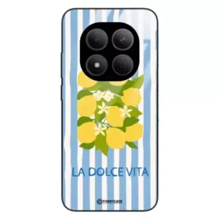 Etui Black Case Glass Dolce Vita do XIAOMI REDMI NOTE 15 PRO 5G Cytryny Kwiaty Włochy Lato Wakacje ST_DOC128