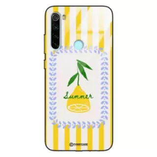 Etui Black Case Glass Dolce Vita do XIAOMI REDMI NOTE 8 Cytryna Lato Wakacje Summer Słońce ST_DOC139