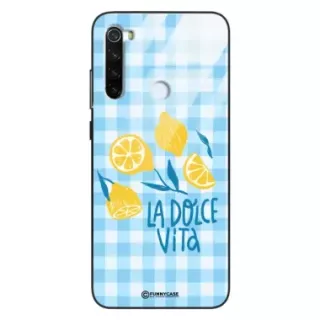 Etui Black Case Glass Dolce Vita do XIAOMI REDMI NOTE 8T Cytryny Lato Włochy Wakacje Kratka ST_DOC101
