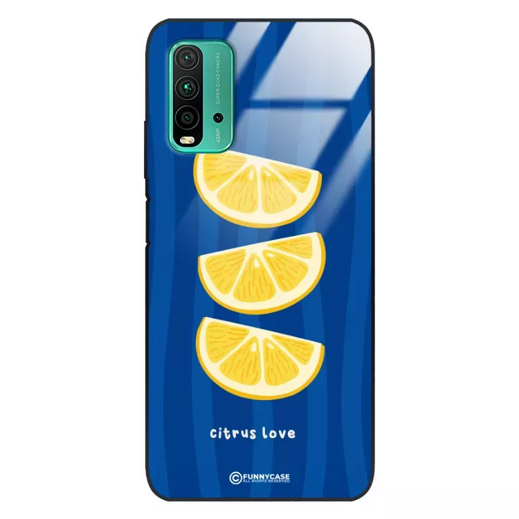 Etui Black Case Glass Dolce Vita do XIAOMI REDMI 9T Cytryny Owoce Lato Wakacje Cytrusy ST_DOC104