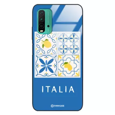 Etui Black Case Glass Dolce Vita do XIAOMI REDMI NOTE 9 4G Włochy Italia Cytryny Kafelki Wakacje ST_DOC132