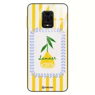 Etui Black Case Glass Dolce Vita do XIAOMI REDMI NOTE 9 PRO Cytryna Lato Wakacje Summer Słońce ST_DOC139