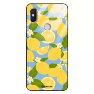 Etui Black Case Glass Dolce Vita do XIAOMI REDMI S2 Cytryny Kwiaty Owoce Lato Natura ST_DOC125