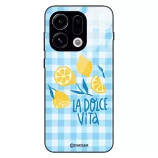 Etui Black Case Glass Dolce Vita do OPPO FIND X9 5G Cytryny Lato Włochy Wakacje Kratka ST_DOC101