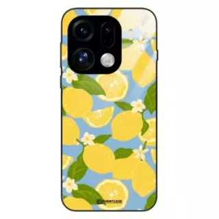 Etui Black Case Glass Dolce Vita do OPPO FIND X9 PRO 5G Cytryny Kwiaty Owoce Lato Natura ST_DOC125