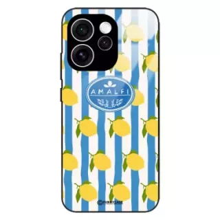 Etui Black Case Glass Dolce Vita do OPPO RENO 15 PRO MAX  Amalfi Cytryny Włochy Lato Wakacje ST_DOC131