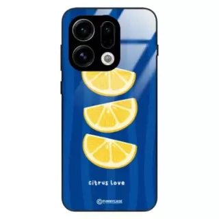 Etui Black Case Glass Dolce Vita do OPPO RENO 15C 5G / 15 5G Cytryny Owoce Lato Wakacje Cytrusy ST_DOC104