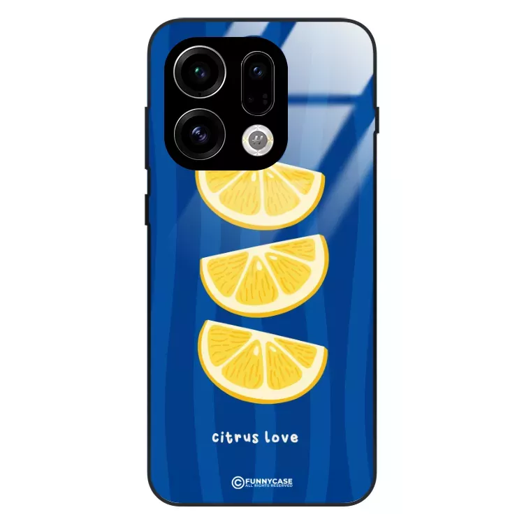 Etui Black Case Glass Dolce Vita do OPPO RENO 15C 5G / 15 5G Cytryny Owoce Lato Wakacje Cytrusy ST_DOC104