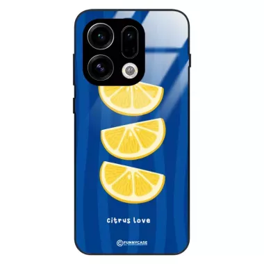 Etui Black Case Glass Dolce Vita do OPPO RENO 15C 5G / 15 5G Cytryny Owoce Lato Wakacje Cytrusy ST_DOC104