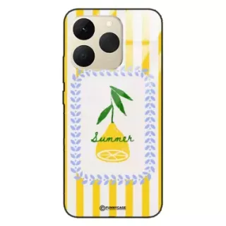Etui Black Case Glass Dolce Vita do REALME 15T Cytryna Lato Wakacje Summer Słońce ST_DOC139