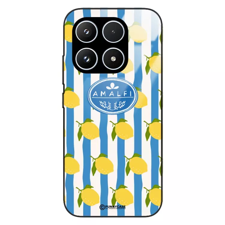 Etui Black Case Glass Dolce Vita do XIAOMI 17 5G Amalfi Cytryny Włochy Lato Wakacje ST_DOC131