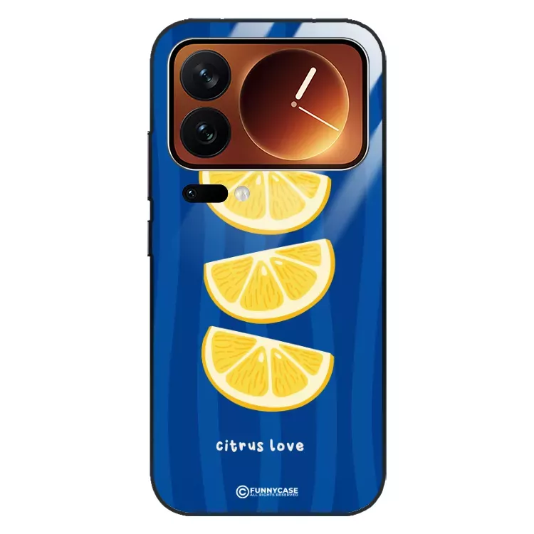 Etui Black Case Glass Dolce Vita do XIAOMI 17 PRO 5G Cytryny Owoce Lato Wakacje Cytrusy ST_DOC104
