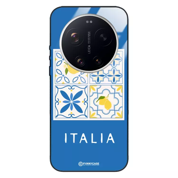 Etui Black Case Glass Dolce Vita do XIAOMI 17 ULTRA 5G Włochy Italia Cytryny Kafelki Wakacje ST_DOC132