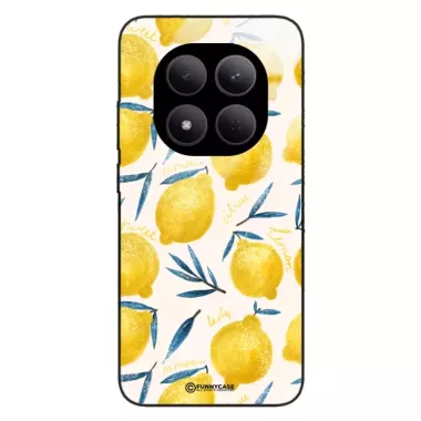Etui Black Case Glass Dolce Vita do XIAOMI REDMI NOTE 15 PRO 4G Cytryny Lato Owoce Wakacje Słońce ST_DOC145