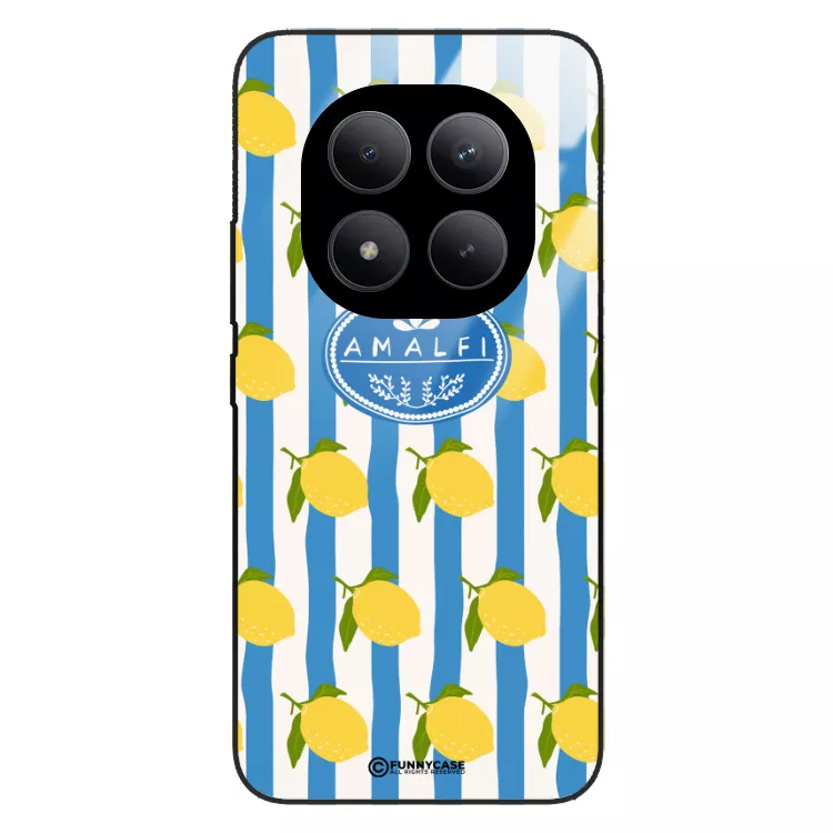 Etui Black Case Glass Dolce Vita do XIAOMI REDMI NOTE 15 PRO+ 5G Amalfi Cytryny Włochy Lato Wakacje ST_DOC131