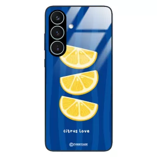 Etui Black Case Glass Dolce Vita do SAMSUNG S26 Cytryny Kwiaty Włochy Lato Wakacje ST_DOC104