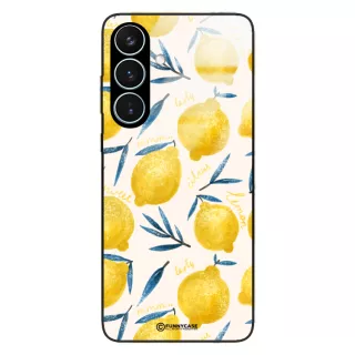Etui Black Case Glass Dolce Vita do SAMSUNG S26 PLUS Cytryny Kwiaty Włochy Lato Wakacje ST_DOC145