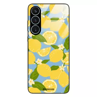 Etui Black Case Glass Dolce Vita do SAMSUNG S26 ULTRA Cytryny Kwiaty Włochy Lato Wakacje ST_DOC125