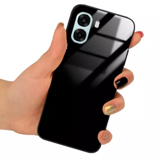 ETUI BLACK CASE GLASS NA TELEFON OPPO A6X 5G CZARNY