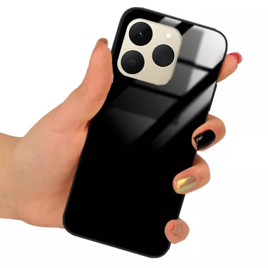 ETUI BLACK CASE GLASS NA TELEFON REALME 15T CZARNY