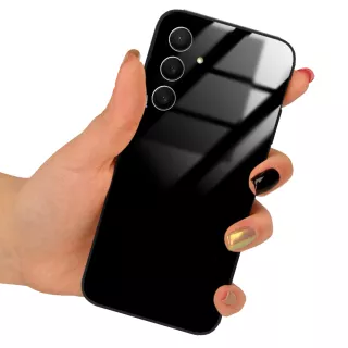 ETUI BLACK CASE GLASS NA TELEFON SAMSUNG S26 FE CZARNY