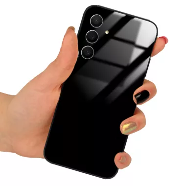 ETUI BLACK CASE GLASS NA TELEFON SAMSUNG S26 FE CZARNY
