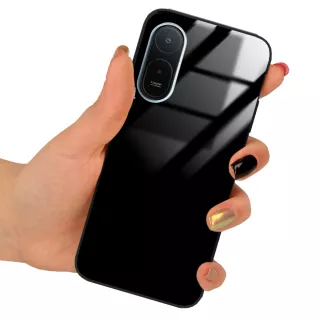 ETUI BLACK CASE GLASS NA TELEFON XIAOMI REDMI A7 PRO 4G CZARNY
