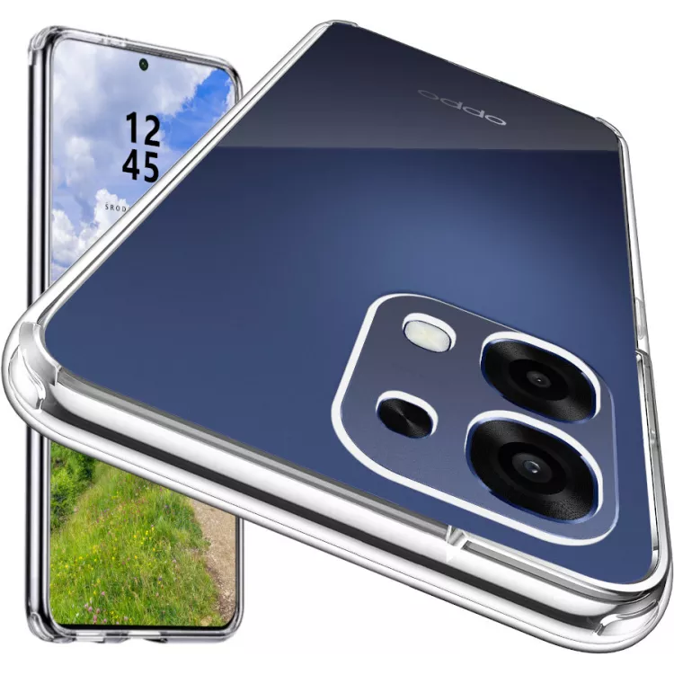 Silikonowe Etui do OPPO A6 5G Transparentne Clear