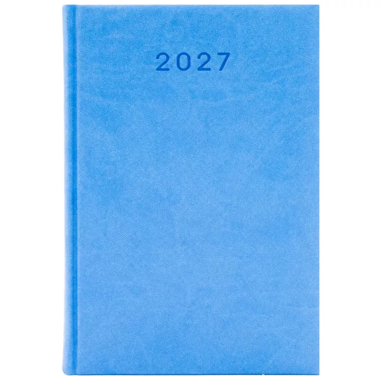 KALENDARZ 2027 KSIĄŻKOWY A5 BŁĘKITNY PLANER TERMINARZ ORGANIZER BIUROWY
