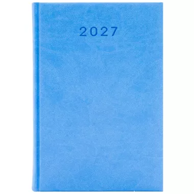 KALENDARZ 2027 KSIĄŻKOWY A5 BŁĘKITNY PLANER TERMINARZ ORGANIZER BIUROWY