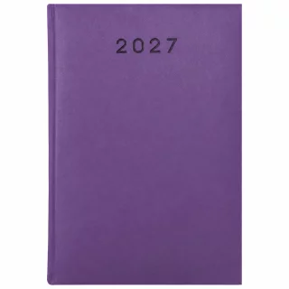 KALENDARZ 2027 KSIĄŻKOWY A5 FIOLETOWY PLANER TERMINARZ ORGANIZER BIUROWY