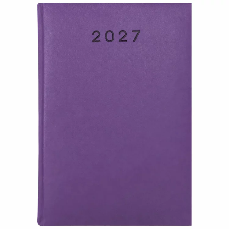 KALENDARZ 2027 KSIĄŻKOWY A5 FIOLETOWY PLANER TERMINARZ ORGANIZER BIUROWY