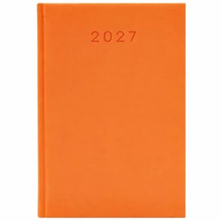 KALENDARZ 2027 KSIĄŻKOWY A5 POMARAŃCZOWY PLANER TERMINARZ ORGANIZER BIUROWY