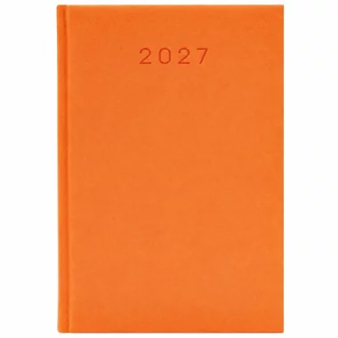 KALENDARZ 2027 KSIĄŻKOWY A5 POMARAŃCZOWY PLANER TERMINARZ ORGANIZER BIUROWY