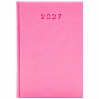KALENDARZ 2027 KSIĄŻKOWY A5 RÓŻOWY PLANER TERMINARZ ORGANIZER BIUROWY