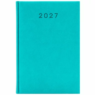 KALENDARZ 2027 KSIĄŻKOWY A5 TURKUSOWY PLANER TERMINARZ ORGANIZER BIUROWY