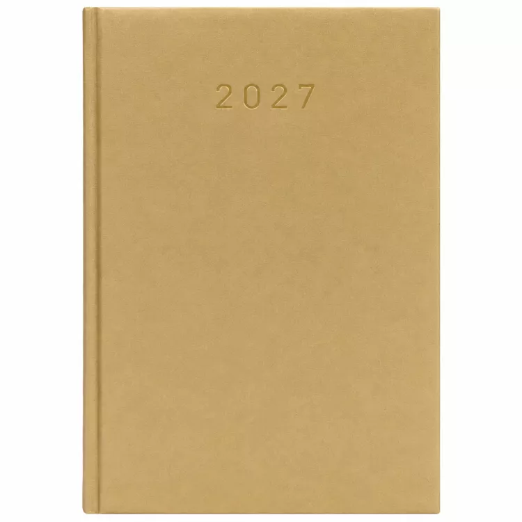 KALENDARZ 2027 KSIĄŻKOWY A5 ZŁOTY PLANER TERMINARZ ORGANIZER BIUROWY