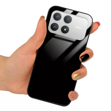ETUI BLACK CASE GLASS NA TELEFON XIAOMI POCO F9 PRO / F8 PRO / K90 CZARNY