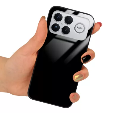 ETUI BLACK CASE GLASS NA TELEFON XIAOMI POCO F9 ULTRA / F8 ULTRA CZARNY