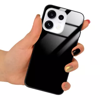 ETUI BLACK CASE GLASS NA TELEFON OPPO RENO 16 5G CZARNY