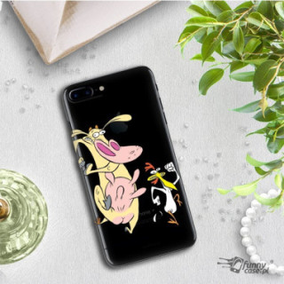 ETUI NA TELEFON IPHONE 8 PLUS A1897 CARTOON NETWORK KK176 CLASSIC KROWA I KURCZAK