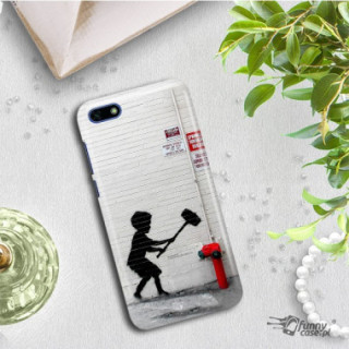 ETUI NA TELEFON HUAWEI Y5 2017 MYA-L03  BANKSY WZÓR BK178