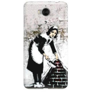 ETUI NA TELEFON HUAWEI Y6 2017 MYA-L03  BANKSY WZÓR BK100