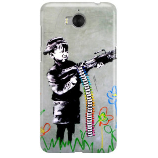 ETUI NA TELEFON HUAWEI Y6 2017 MYA-L03 BANKSY WZÓR BK162